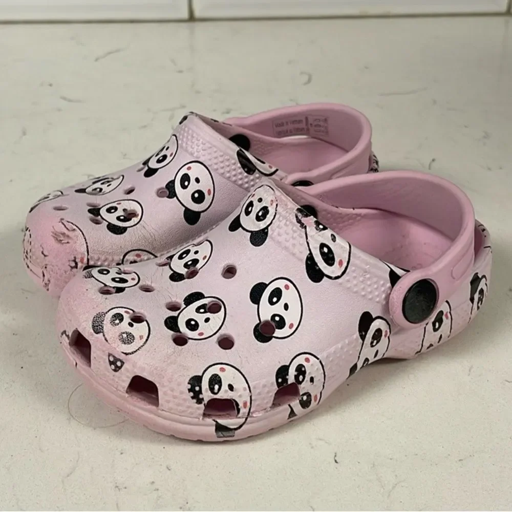 Crocs Childrens/Kids Classic Panda Clogs (Blush Pink) Size 8 Toddler